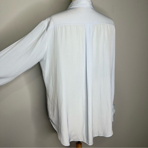 Mela Purdie Women’s Mache Single Pocket Buttoned Shirt In Bluewash  Size 12, M - Picture 8 of 16